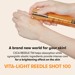 Vita-Light Reedle Shot serum glow closeup showing jelly texture that hydrates