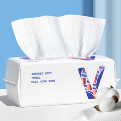 vuacepe disposable face towels with a soft-touch feel for gentle cleansing.