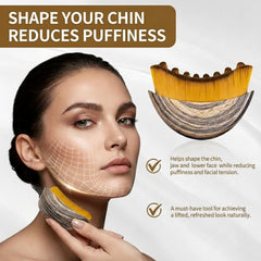 Vunpok Lymphatic Contour Brush applying on the face to enhance absorption