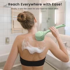 IPX7 waterproof design of VWMYQ back scrubber for bath or shower safety.