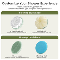 Soft nylon bristles on VWMYQ scrubber gentle for sensitive skin.