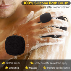 VWMYQ agarre ergonómico sin deslizamiento para ducha cómoda.