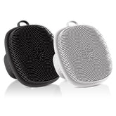 VWMYQ face scrubber twin-pack with soft bristles for gentle cleansing