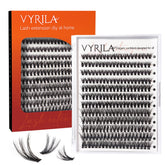 VYRILA lash clusters 240pcs packaging for easy at-home styling.