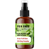 Wacan arbol de te spray piercing frasco bruma calmante para la piel.