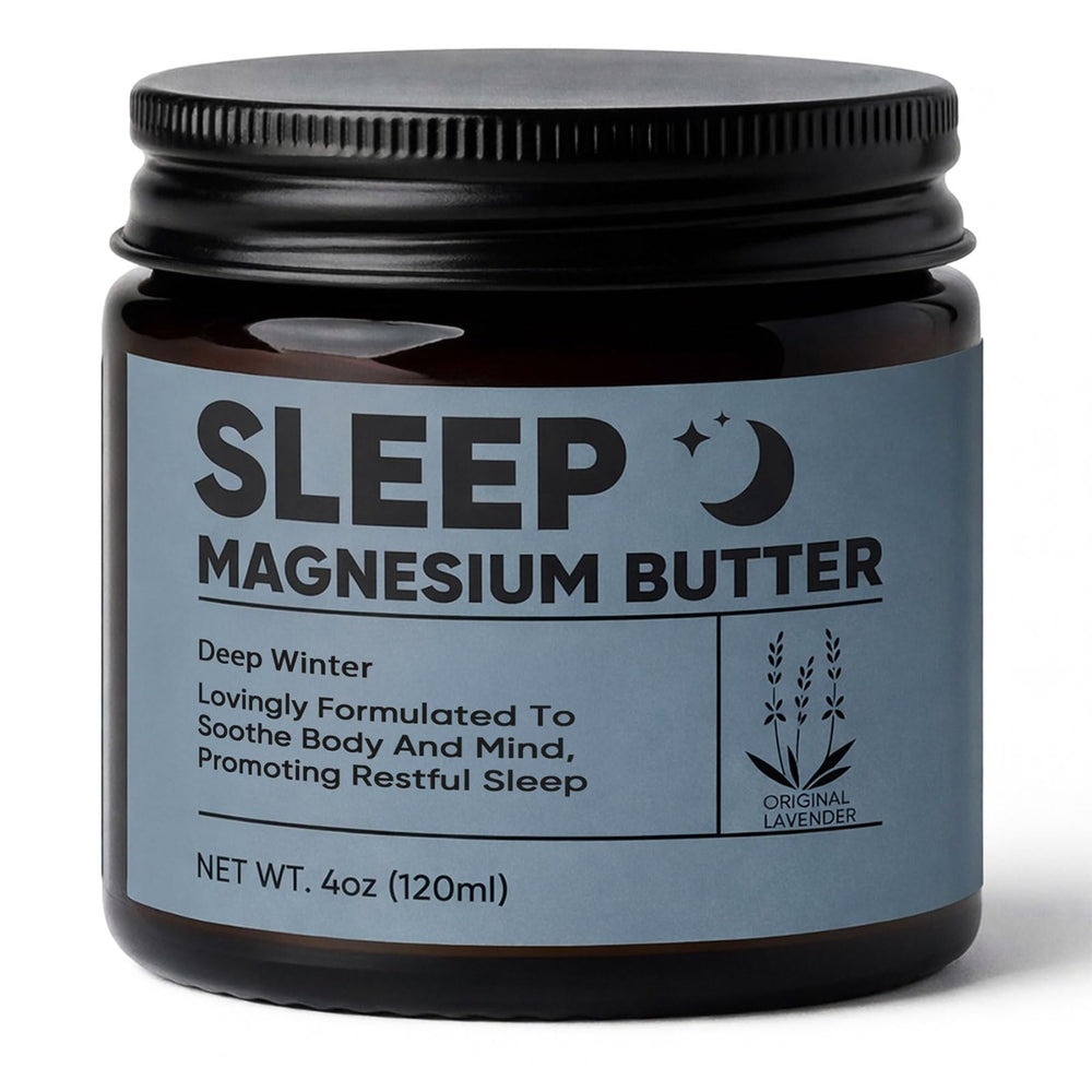 WAESKI Deep Winter Magnesium Butter bottle for nighttime use with calm scent.