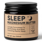 WAESKI magnesium butter sleep bottle promoting a calming nighttime routine