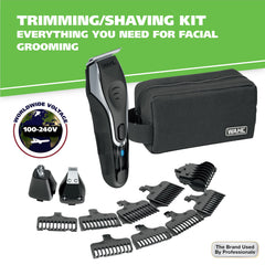Interchangeable heads on Wahl Aqua Blade for detailed trimming