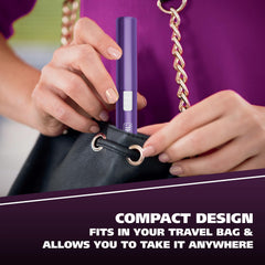 Wahl Clean and Confident purple finish trimmer, portable on-the-go grooming for touch-ups.
