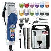 Wahl Color Pro clipper with color-coded guards for quick length selection during home haircuts