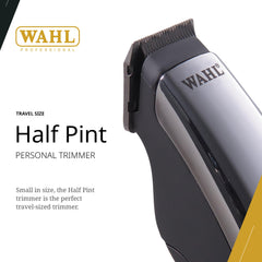 Wahl Professional Half Pint Trimmer palm-size comfort fits naturally in your hand.