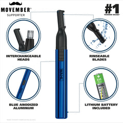 Wahl Lithium 2-in-1 pen trimmer detail head for intricate shaping.