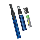 Wahl Lithium 2-in-1 pen trimmer rotary head for precise facial detailing on the go.