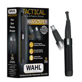 Wahl Manscaper 2-in-1 tactical metal body with knurled grip for secure handling.