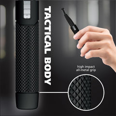 Wahl Manscaper angled head enables smoother eyebrow, nose, and ear trimming.
