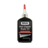 Wahl Premium blade oil bottle closeup showing rust prevention and blade life extension