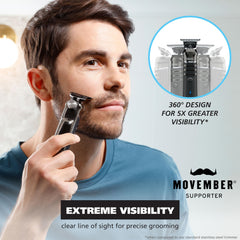 Wahl Pro Series close-cut beard trimmer for neat facial edges.