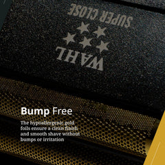 Wahl Professional 5-Star Finale gold foil insert for a bump-free shave.