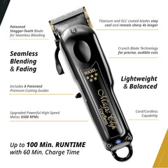 Wahl Professional 5 Star Magic Clip attachment guards for versatile styling options