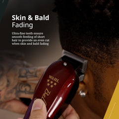 Wahl Professional Balding Blade 6X0 Ultra Close ships with oil and screws for easy maintenance.