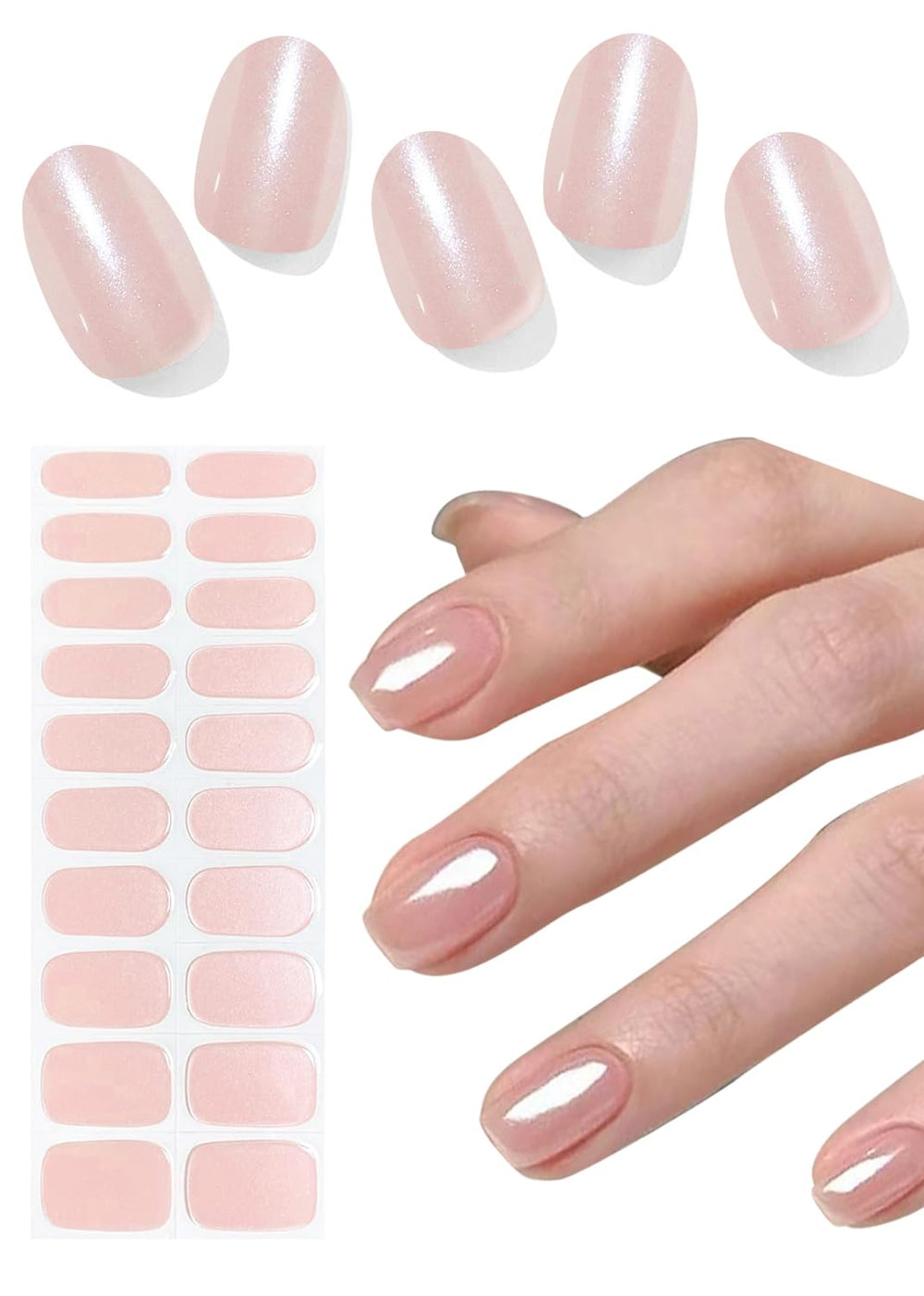 Wahrshei gel semicurado donuts rosados en empaque, práctico para comenzar decoración de uñas.