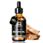 Waking Forest Sandalwood Beard Oil bottle hydrates for a softer beard.