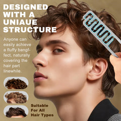 WALEJUC Texture Comb detangles curls without pulling, smoothing styling.