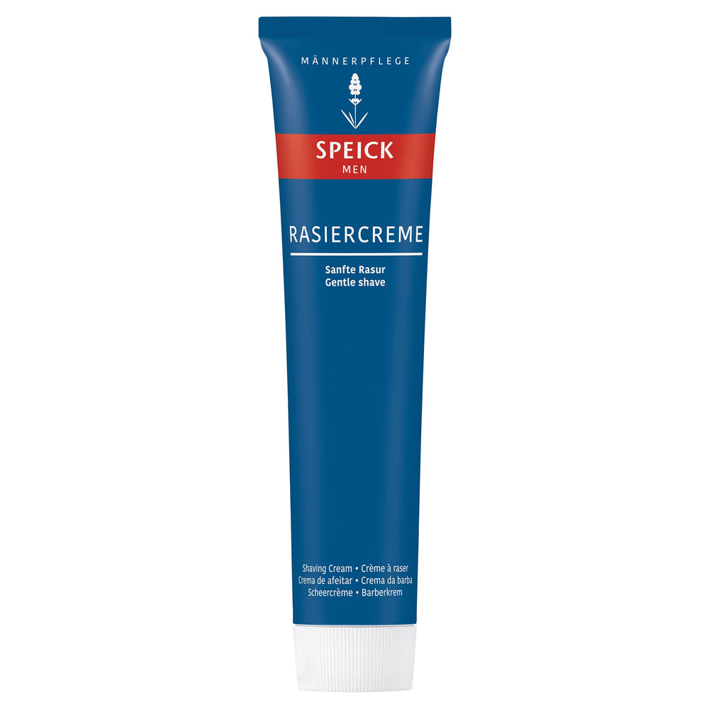 Walter Rau Speick shave cream bottle ready for a smooth shave