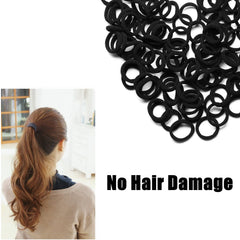 WANBY gomas mini sin costuras negras, estilo simple que combina con cualquier outfit