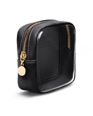 Wandering Nature Clear Makeup Bag for purse shows transparent design, easy access for quick touch-ups.