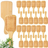 Wanmu bamboo hair brush set packaging shows eco-friendly design for gifting.