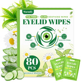 Warmify: paquete de 80 toallitas para párpados con aceite de árbol de té.