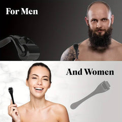 Wasali 540 Titanium Derma Roller for beard offers targeted micro-needling for fuller looking facial hair