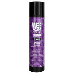 Watercolors purple shampoo bottle front showing color refresh potential