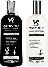 Watermans Grow Me shampoo bottle with biotin and argan oil for healthier scalp