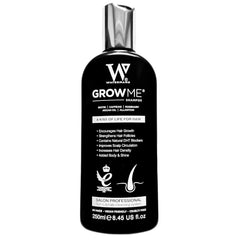 Watermans Grow Me Shampoo, botella frontal, ideal para uso diario y cabello con más volumen.