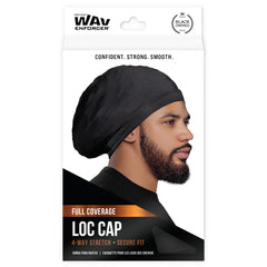 Gorra WavEnforcer para locs: cobertura de mechones y protección contra pelusa