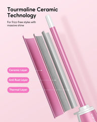 Wavytalk heats to 360°F in 30 seconds for fast morning styling.