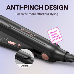 Wavytalk 3D floating plates deliver shine and frizz reduction.