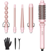 Wavytalk 5-in-1 curling wand with 1-inch bubble barrel for defined curls and bounce.