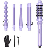 Wavytalk 5-in-1 with 1-inch bubble barrel creates defined curls and added lift.