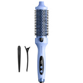 Wavytalk Blowout Boost front view, blue thermal brush for smooth, voluminous styles.