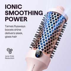 Wavytalk Blowout Grande tourmaline barrel delivers even heat and shine.