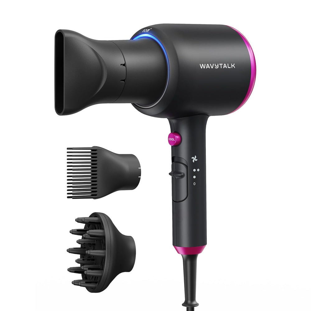 Wavytalk hair dryer diffuser attachment reduces frizz and boosts curl definition.