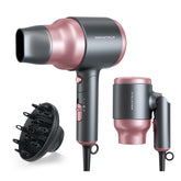 Wavytalk portable hair dryer with diffuser for evenly dried curls