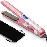 Wavytalk Salon Flat Iron with titanium plates for even heat and smoother results