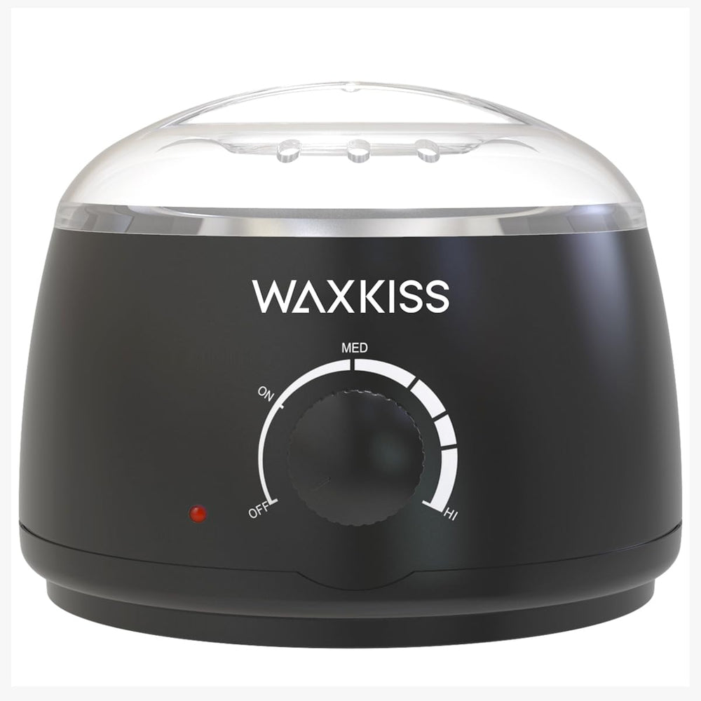 Waxkiss 14Oz wax warmer with see-through lid for easy monitoring of melting