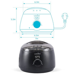 waxkiss removable aluminum wax pot with non-stick coating simplifies cleanup