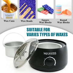 Waxkiss portable wax warmer suited for salons, home, or travel