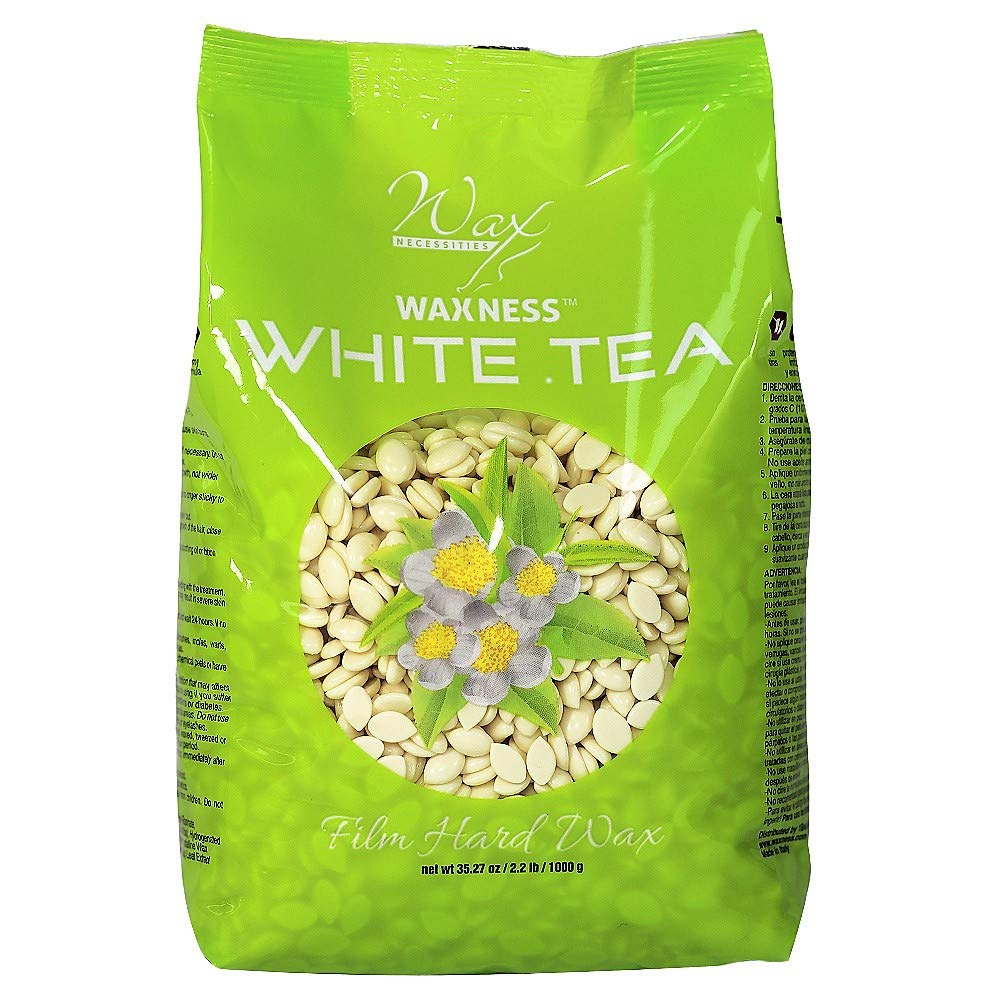 Waxness wax beads in a bag for stripless waxing with creamy texture.